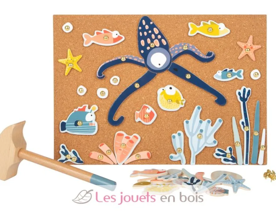 Jeu de clous La mer bleu Small Foot Compagny