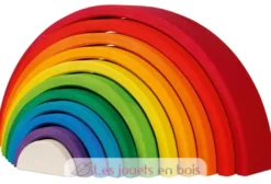 Jeu de construction Arc-en-ciel en bois - Goki