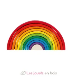 Jeu de construction Arc-en-ciel en bois - Goki