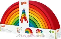 Jeu de construction Arc-en-ciel en bois - Goki