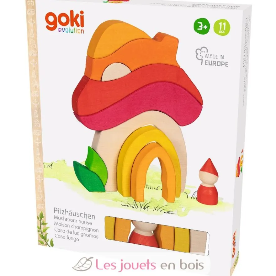 Jeu de construction Maison champignon - Goki