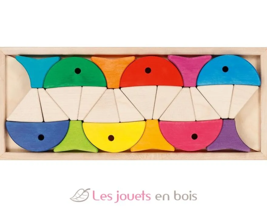 Jeu de construction poissons colorés - Goki