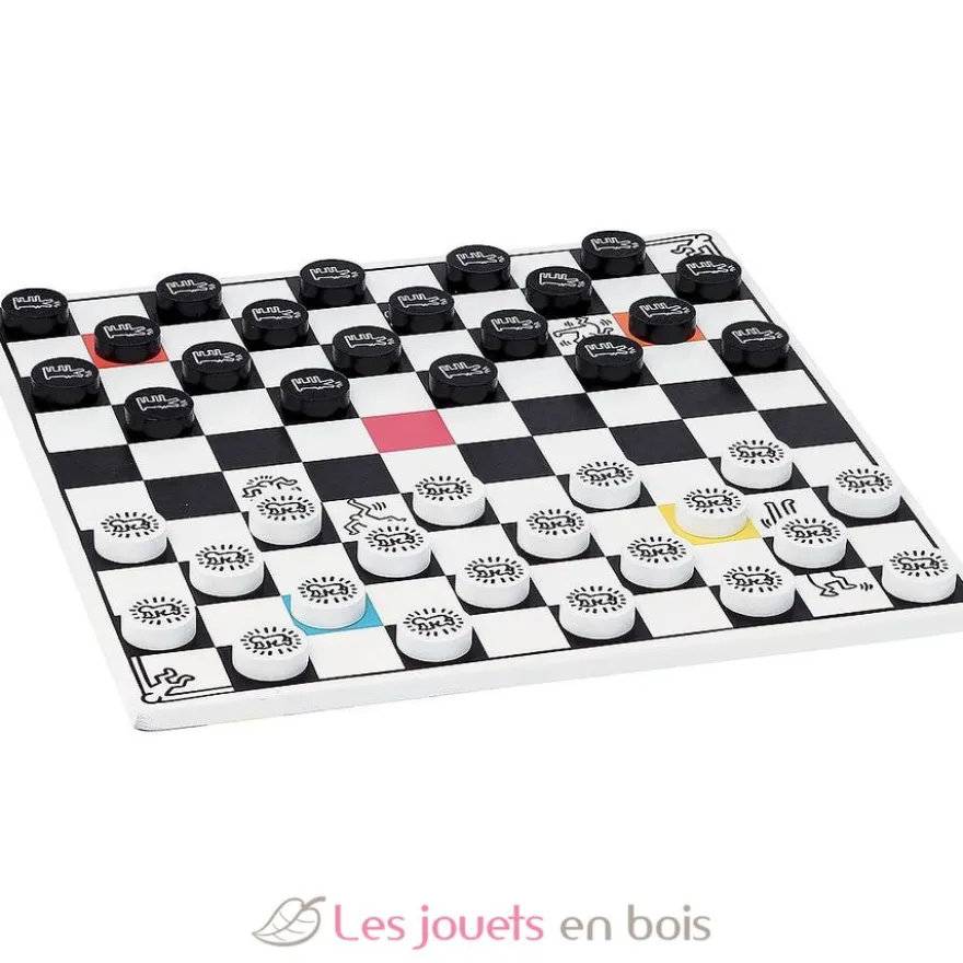 Jeu de Dames Backgammon Keith Haring - Vilac