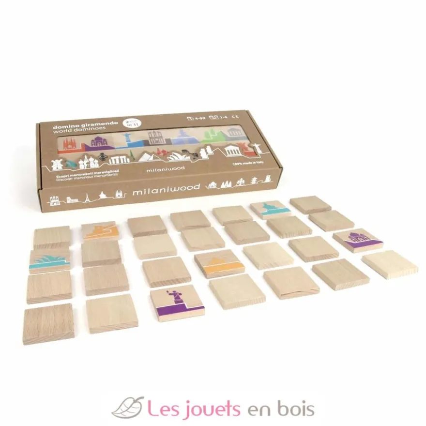Jeu de domino Globe-trotteur - Milaniwood