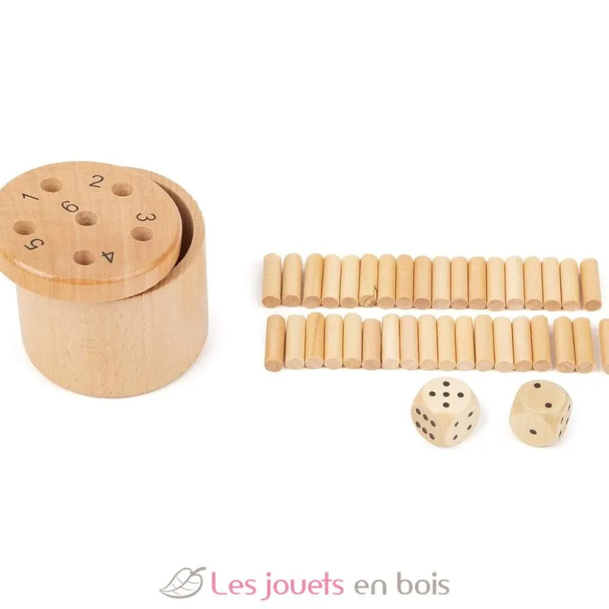 Jeu de dés 6 dehors en bois - Small foot