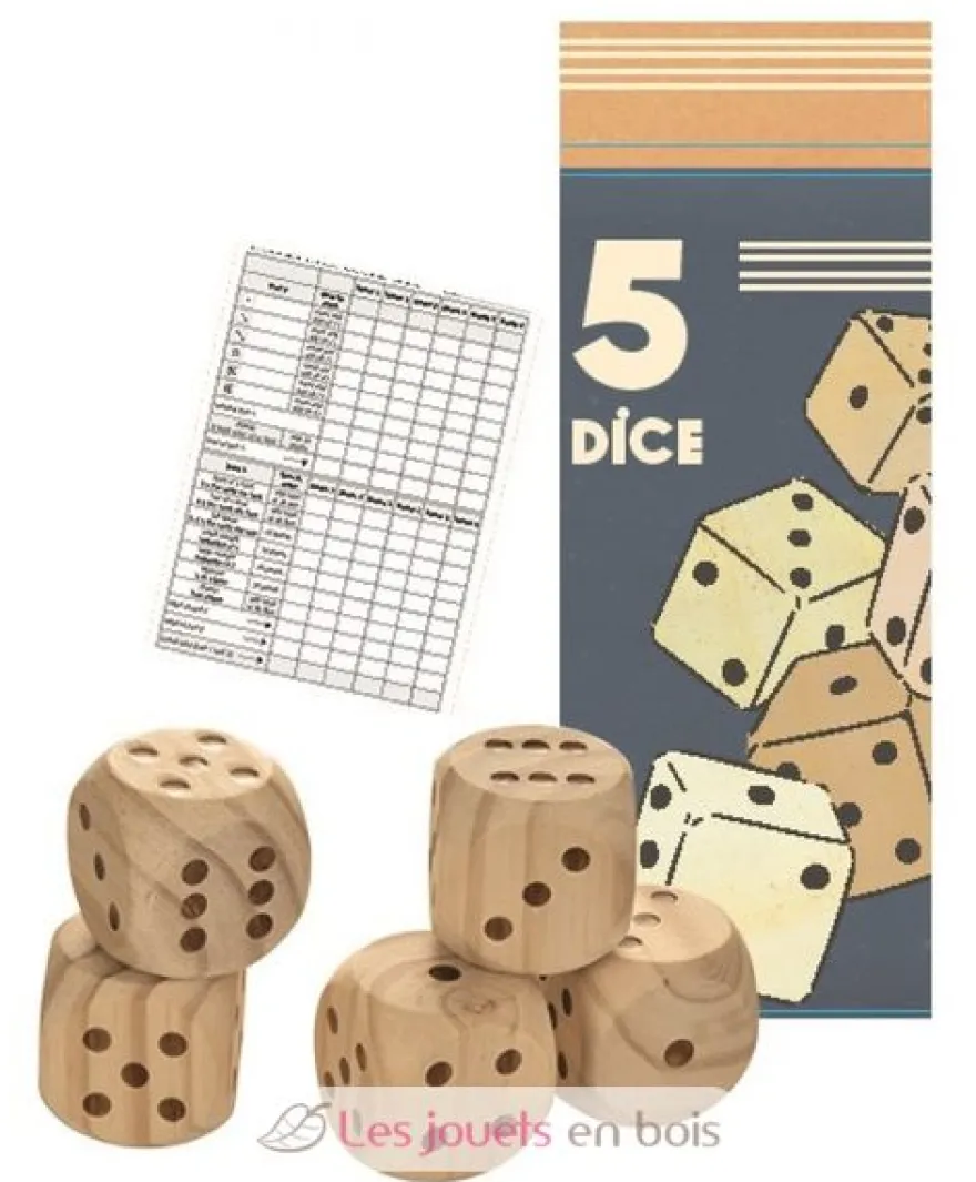 Jeu de dés géants en bois - Egmont Toys
