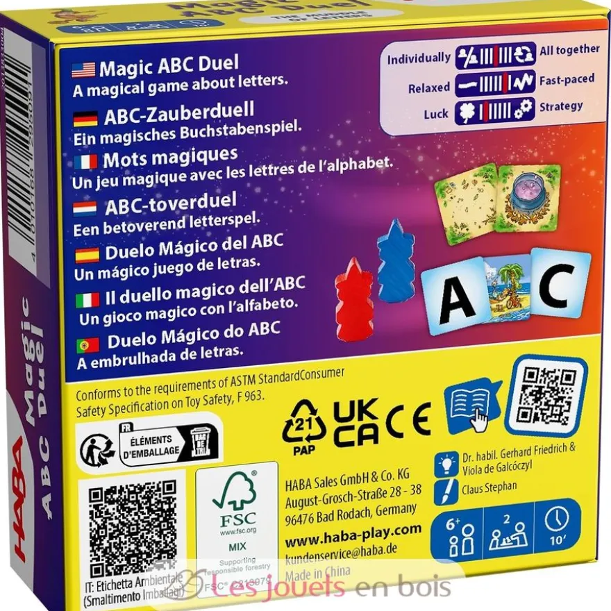 Jeu de duel Mots magiques - A partir de 6 ans - Haba