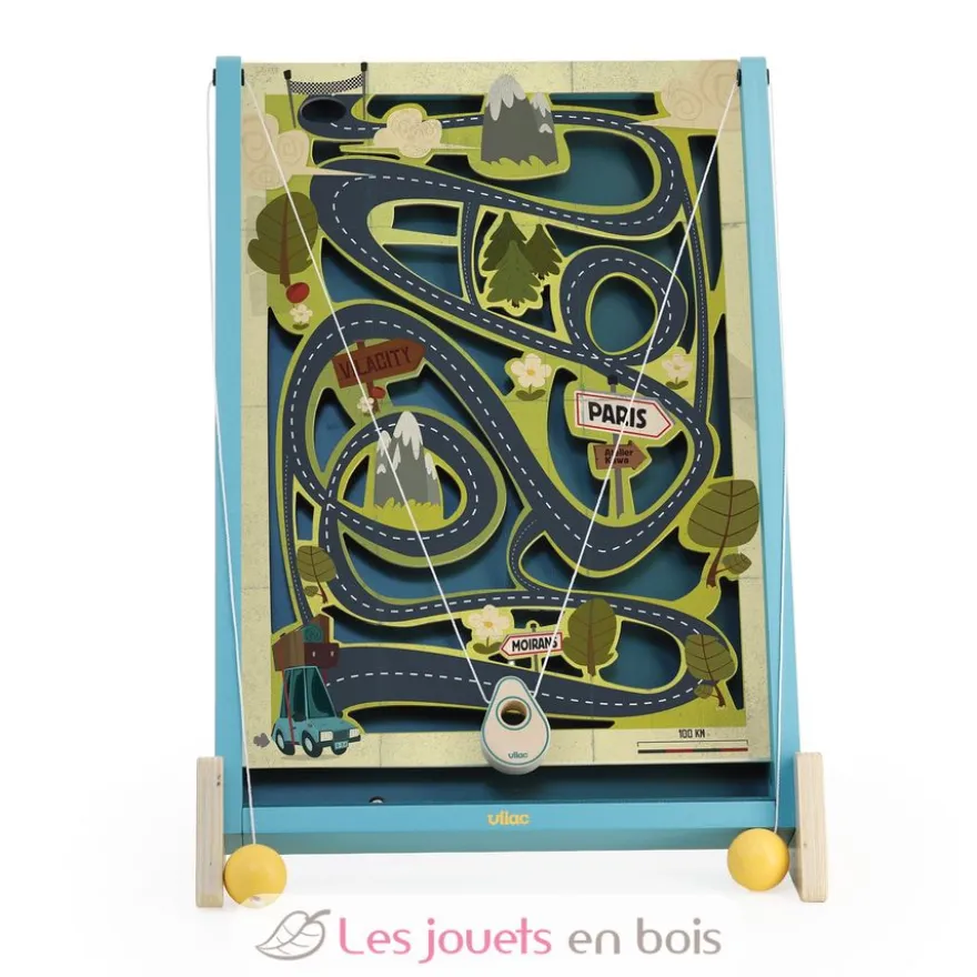Jeu de labyrinthe à ficelles Routatrous - Bois - Vilac