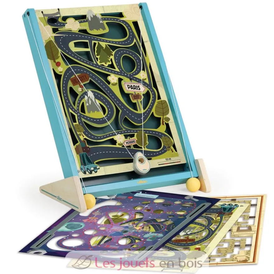 Jeu de labyrinthe à ficelles Routatrous - Bois - Vilac
