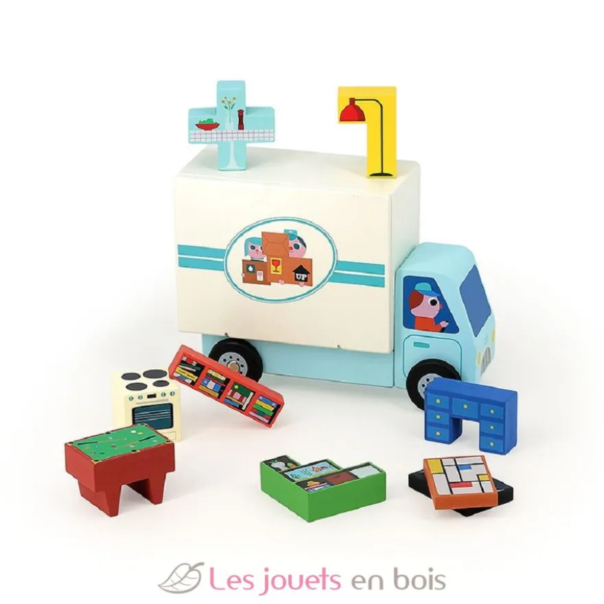 Jeu de logique en bois Déménagement - Vilac