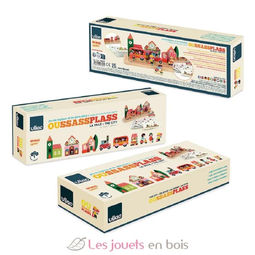 Jeu de logique en bois La ville - Vilac