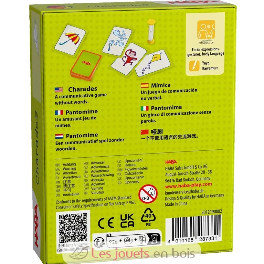 Jeu de mimes Pantomime - Haba