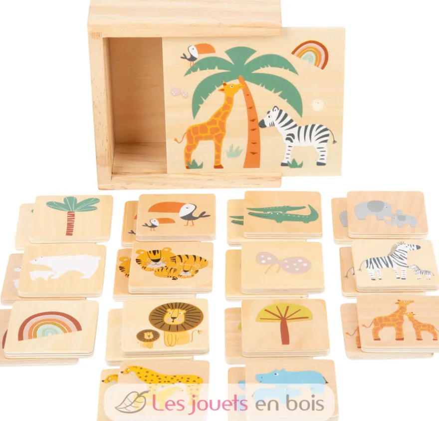 Jeu de mémo Safari en bois - small foot