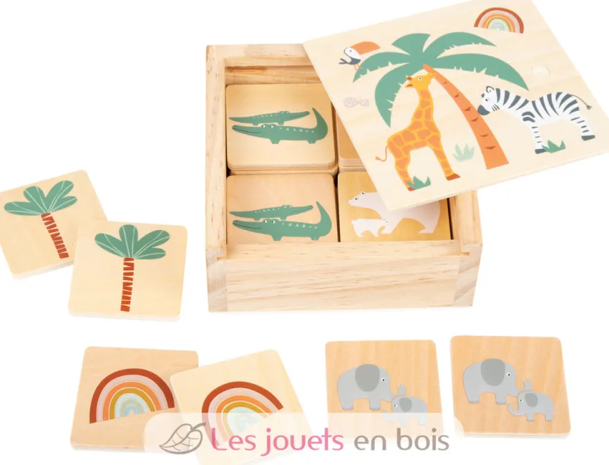 Jeu de mémo Safari en bois - small foot