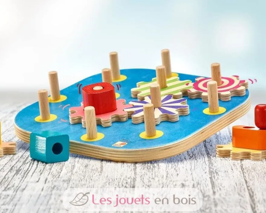 Jeu d'engrenages en bois Mecanico - Selecta