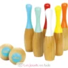 Jeu de quilles bowling bicolores - Vilac