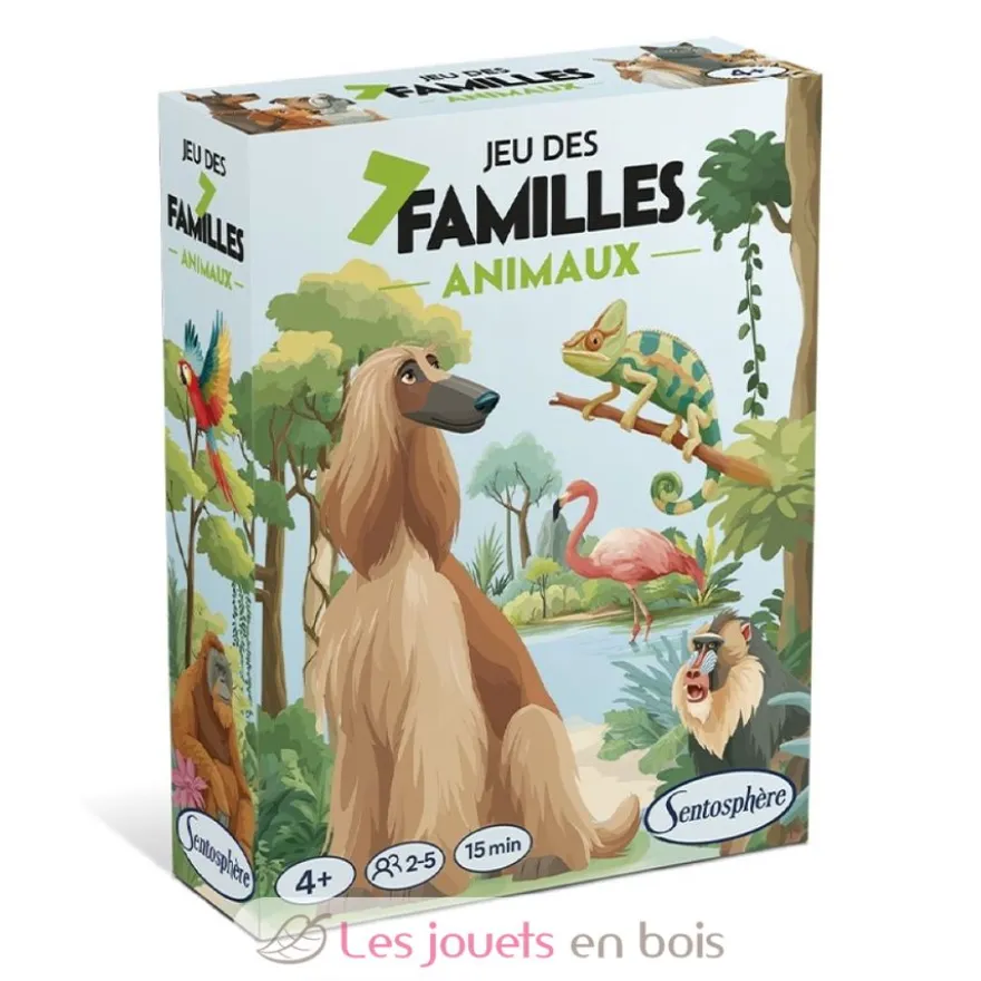 Jeu des 7 Familles Animaux - Fabriqué en France - Sentosphère