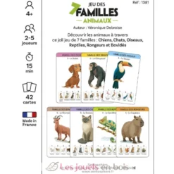 Jeu des 7 Familles Animaux - Fabriqué en France - Sentosphère