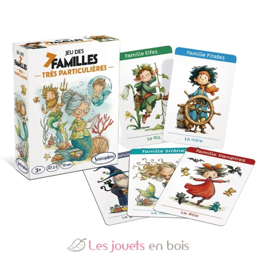 Jeu des 7 Familles Très particulières - Fabriqué en France - Sentosphère
