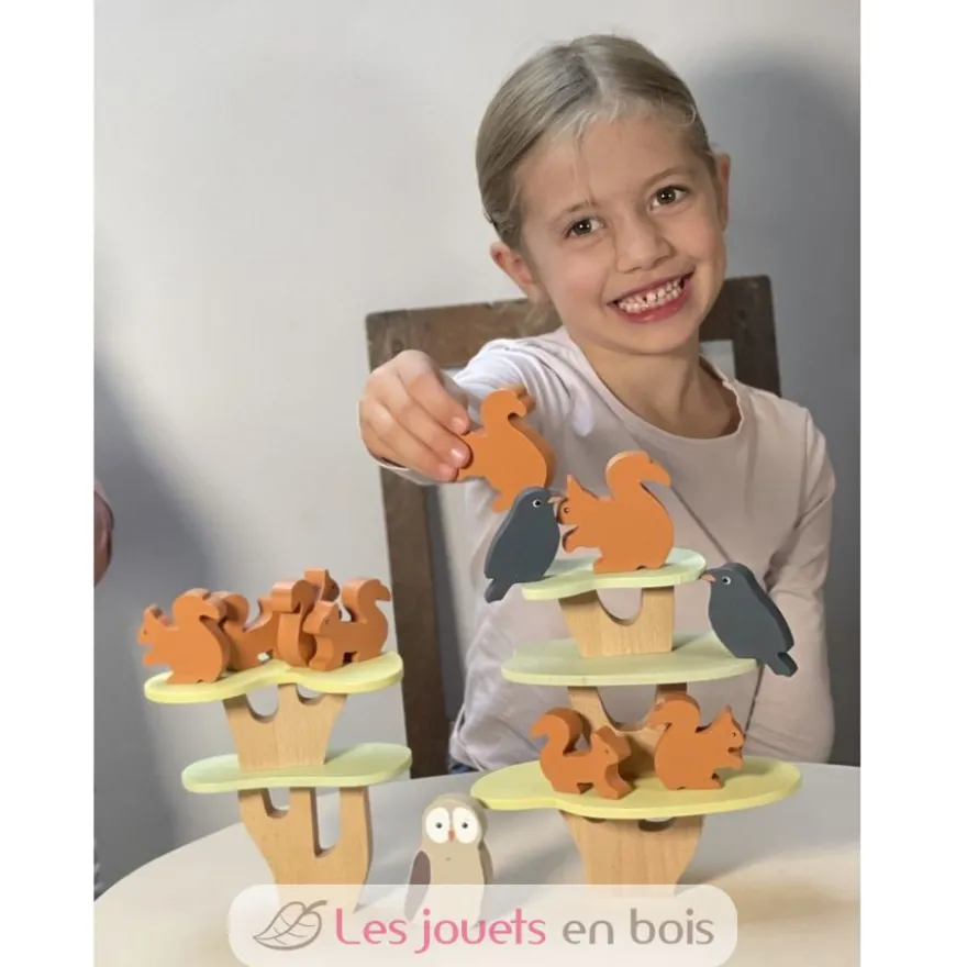 Jeu d'équilibre écureuils en bois - Egmont Toys