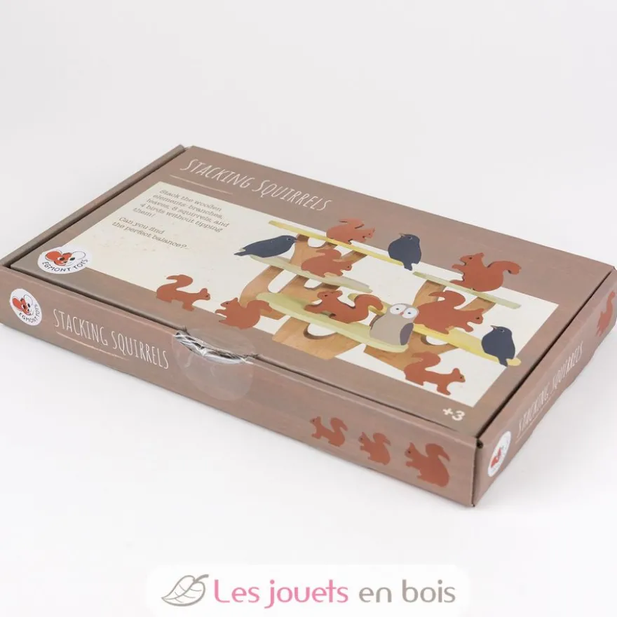 Jeu d'équilibre écureuils en bois - Egmont Toys