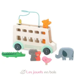 Jeu d’éveil en bois Bus’Animo - Vilac