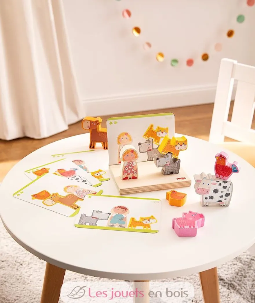 Jeu à empiler 3D À la ferme - Haba