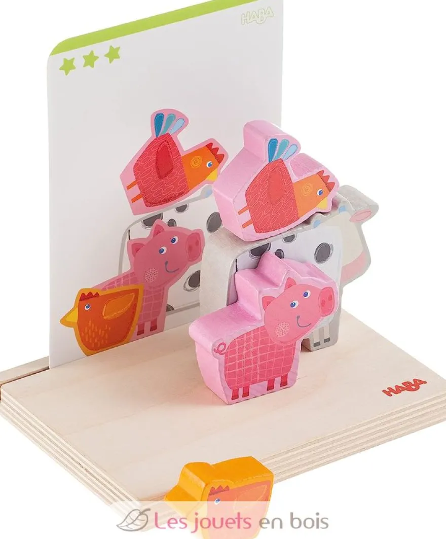 Jeu à empiler 3D À la ferme - Haba