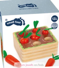Jeu à enficher carottes orange Small Foot Compagny
