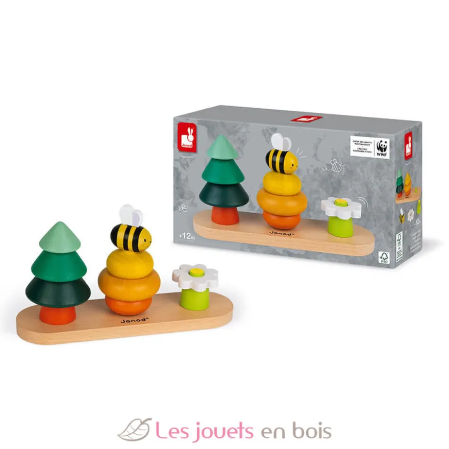 Jeu forêt à empiler en bois - Janod
