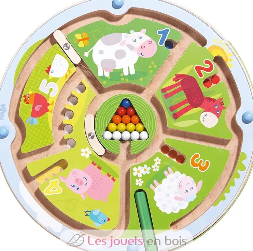 Jeu magnétique Labyrinthe de chiffres - Haba