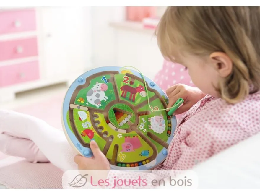 Jeu magnétique Labyrinthe de chiffres - Haba