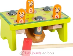 Jeu à marteler Chasse à la taupe vert Small Foot Compagny