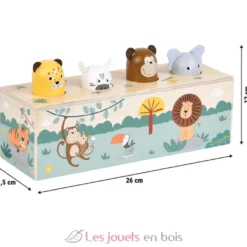 Jeu à pression avec cris des animaux Safari - Small Foot company