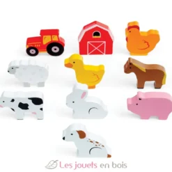 Jeu touche et trouve de la ferme en bois - Bigjigs Toys