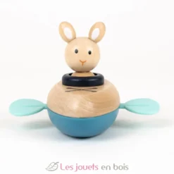 Jouet de bain Canoë Lapin - Bois et plastique - Egmont Toys