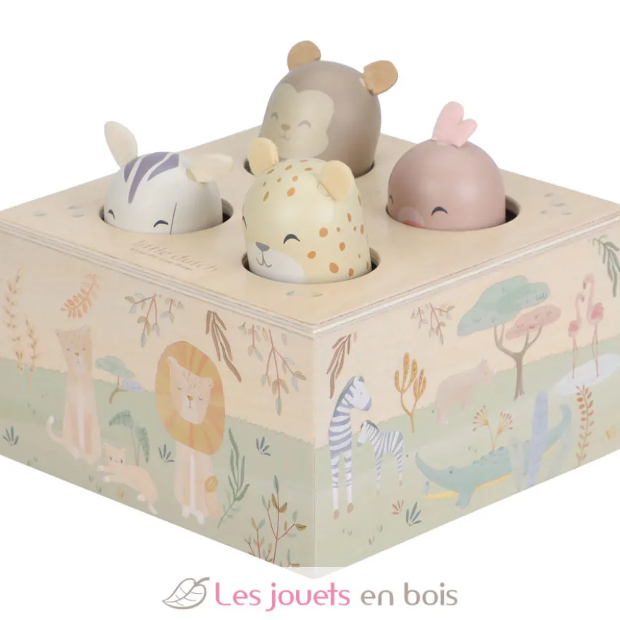 Jouet pop-up en bois Safari Friends - Little Dutch