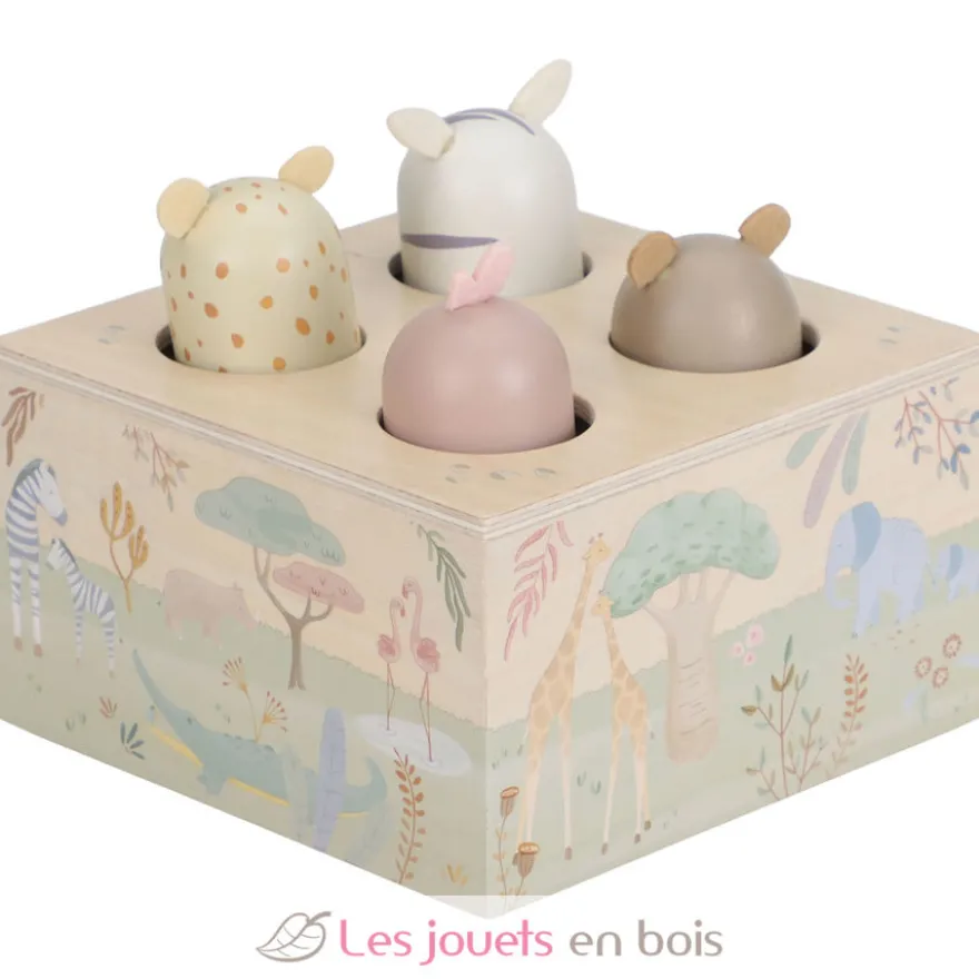 Jouet pop-up en bois Safari Friends - Little Dutch