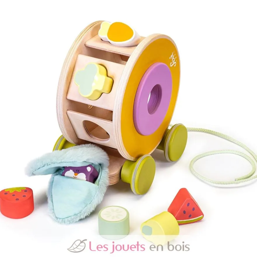 Jouet à trainer en bois Hamster - Sevi