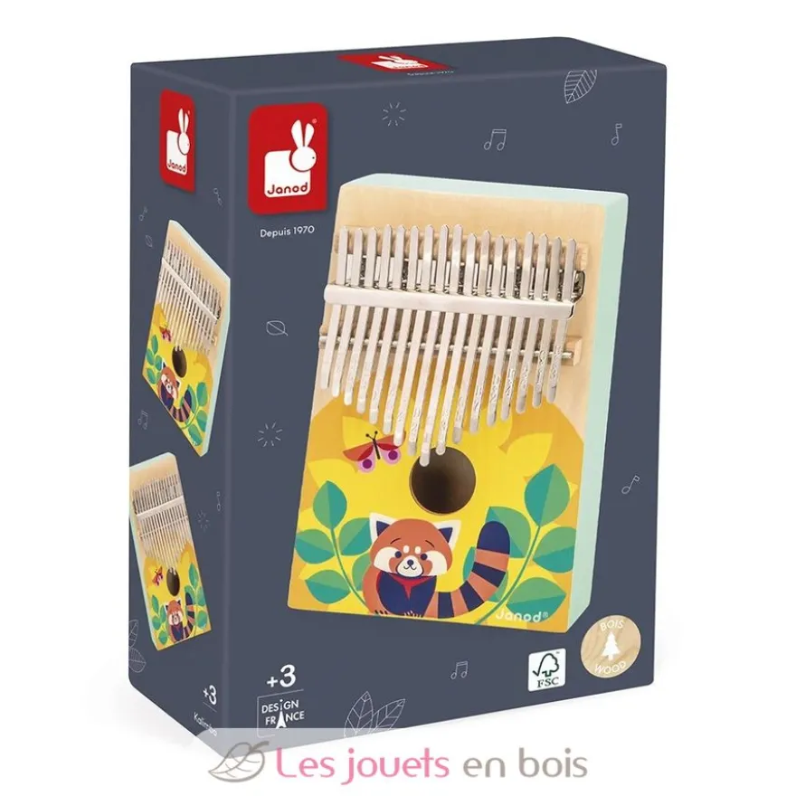 Kalimba Gioia en bois jaune - Janod