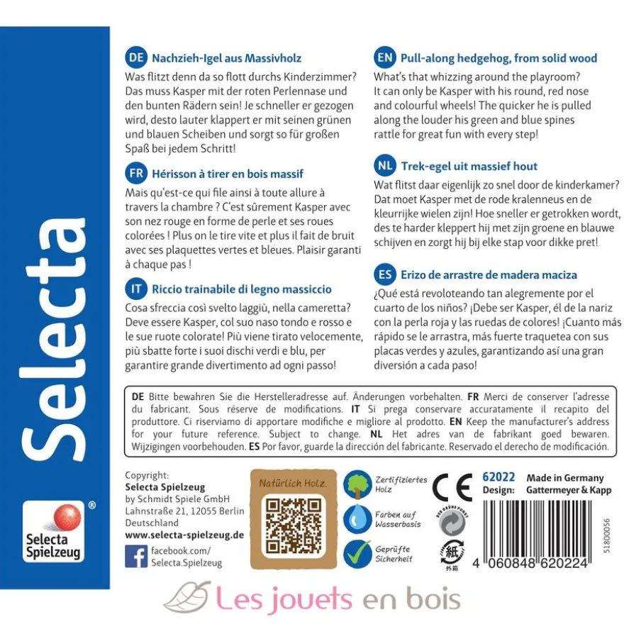 Kasper le hérisson - Selecta