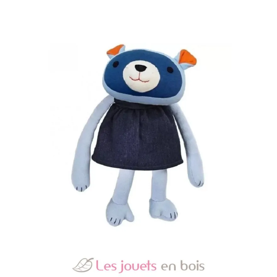 Kaya - Le Doudou Raton Laveur bleu gris - Franck & Fischer