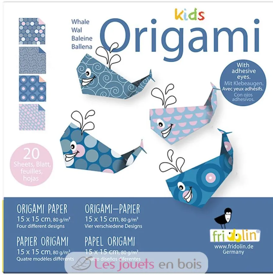 Kids Origami - Baleine - Fridolin