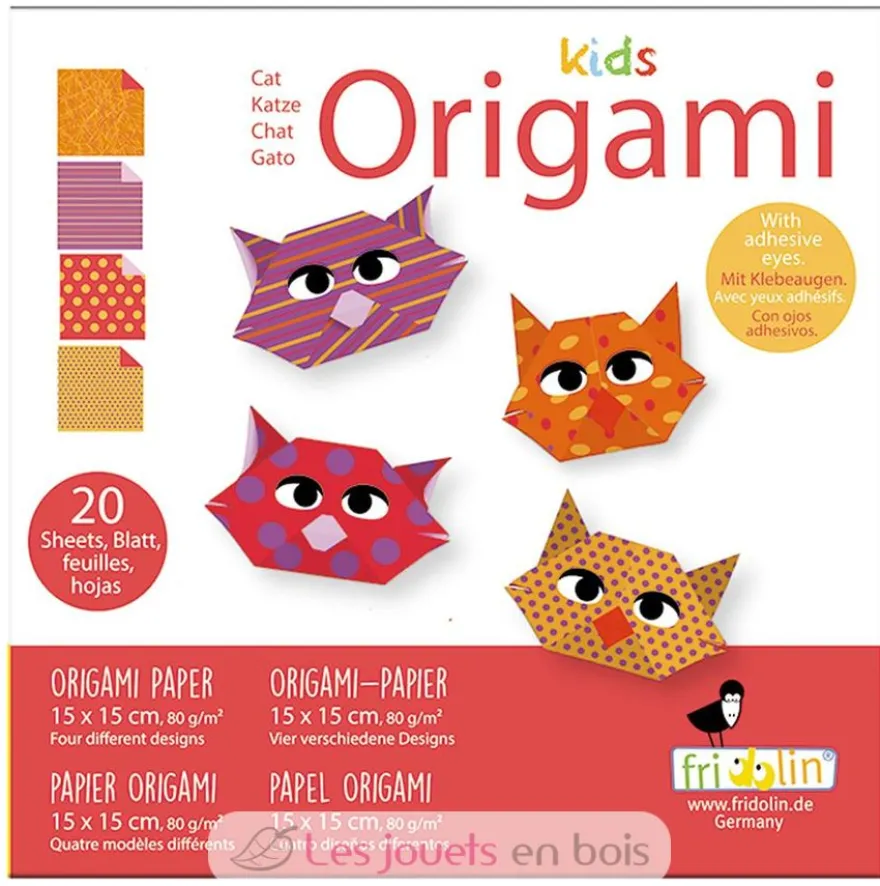Kids Origami - Chat - Fridolin