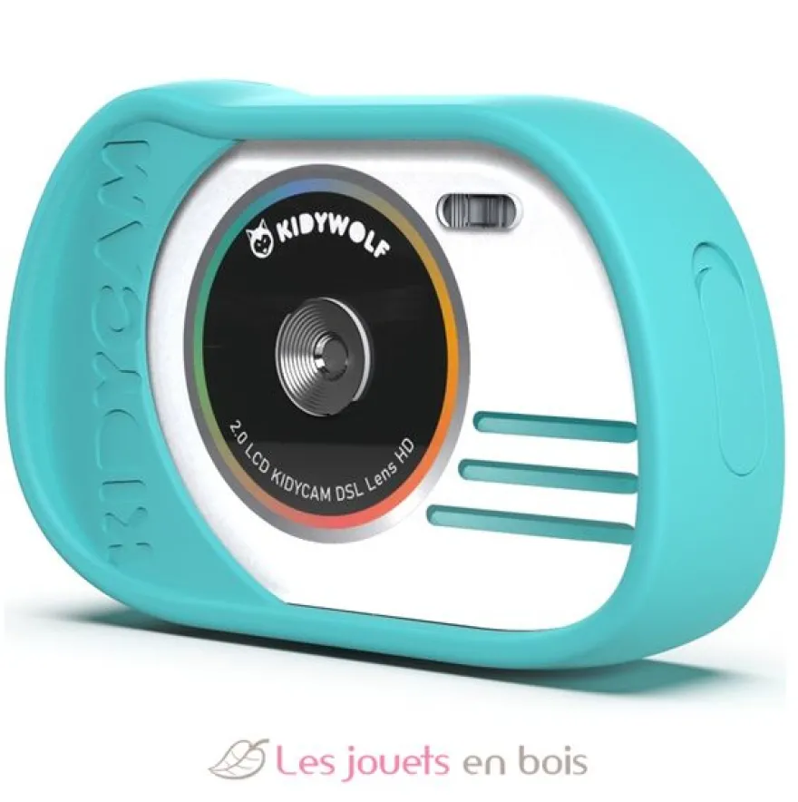 Kidycam Appareil photo et vidéo étanche cyan - Kidywolf