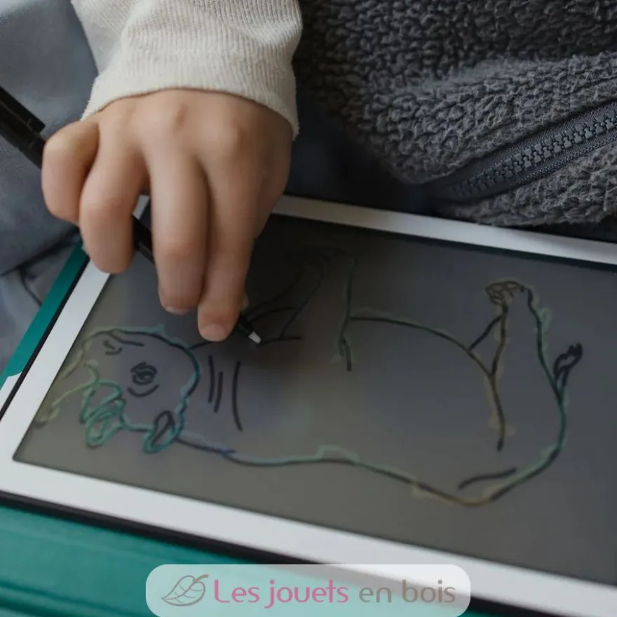 Kidydraw-Mini Tablette à dessin Animaux du monde - Kidywolf