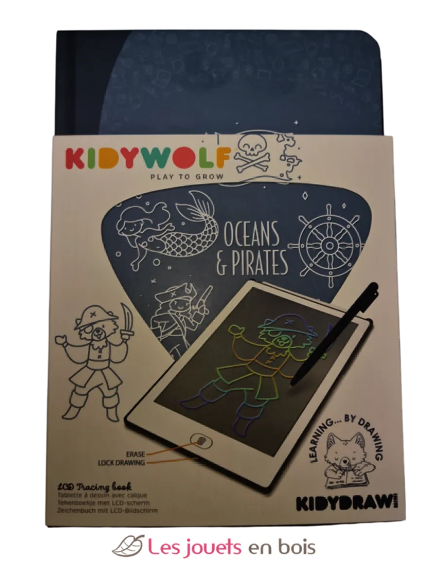 Kidydraw-Mini Tablette à dessin Océans et Pirates - Kidywolf
