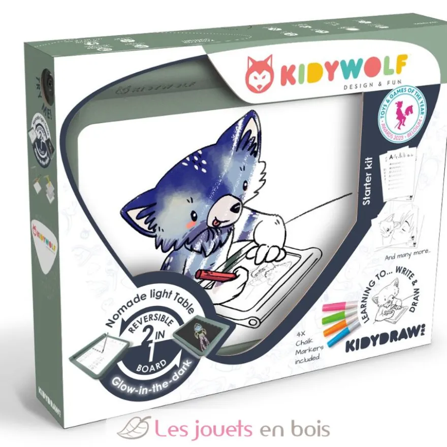 Kidydraw-Pro Tablette lumineuse 2 en 1 - Kidywolf