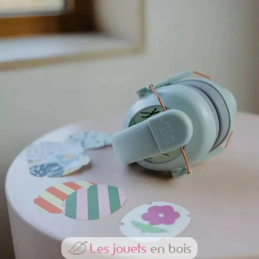 Kidynoise Casque anti-bruit enfant vert - Kidywolf