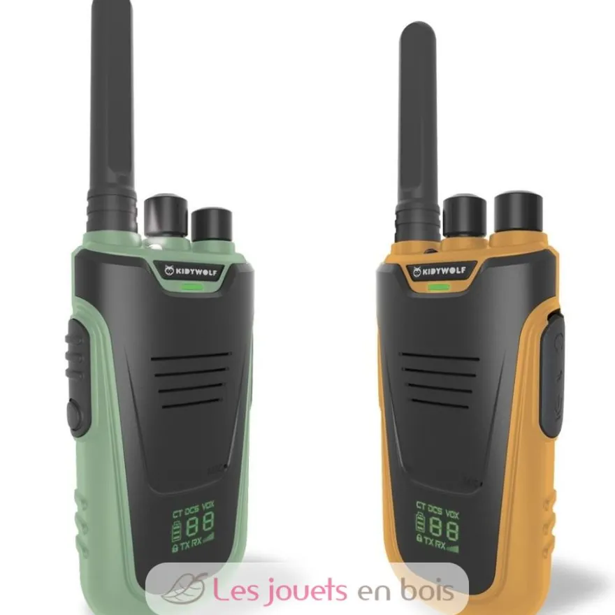 Kidytalk Paire de Talkie Walkie vert orange - Kidywolf
